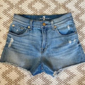 7 for all man kind jean shorts